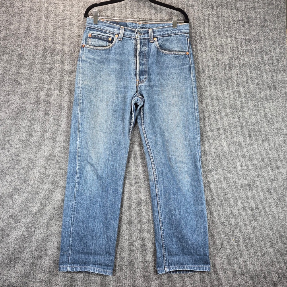 Vintage Levi's 501 Made in USA Men's W31 Blue Jeans – Stain